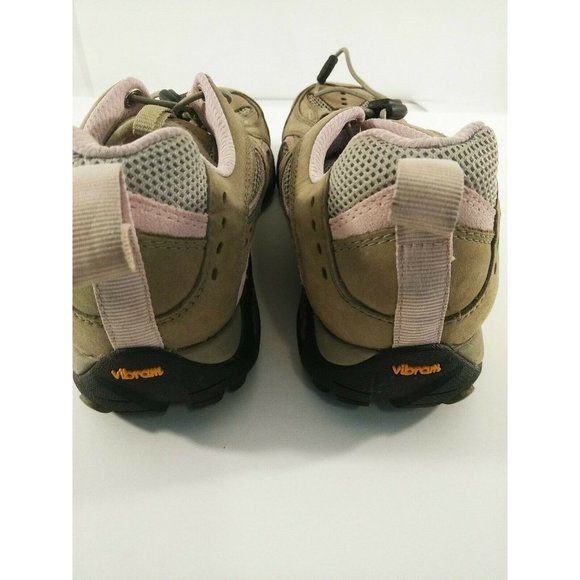 Women's Merrell Hiking Shoe Size 9 Tan and Pink - Picture 6 of 12